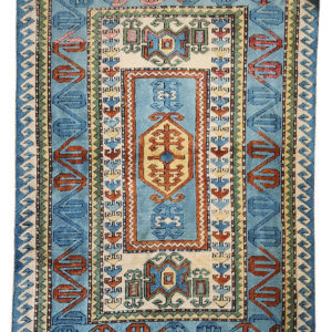 Vintage Turkish Rug - Soft Pastel Palette