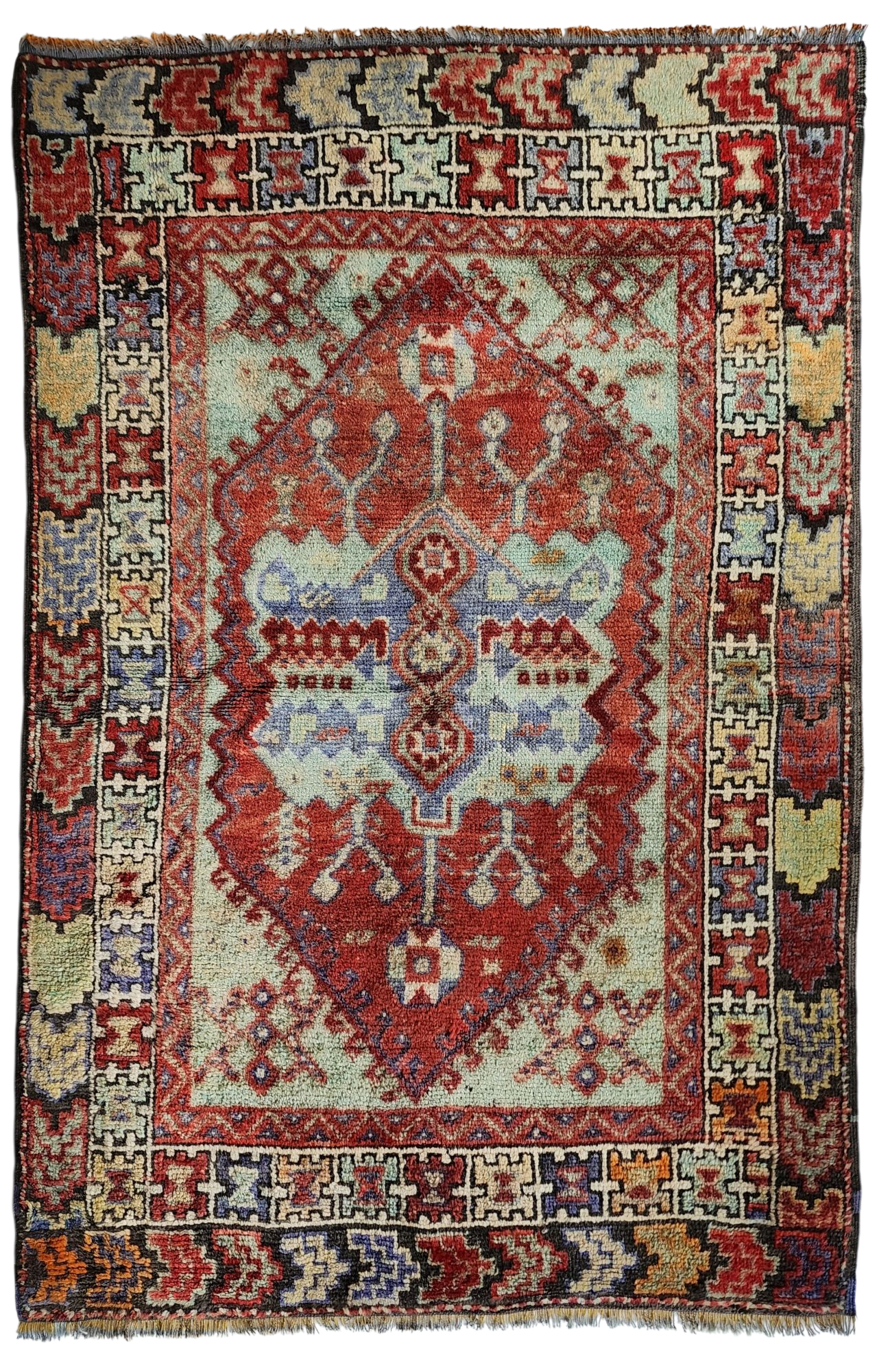 Antique Turkish Rug - Geometric Motifs
