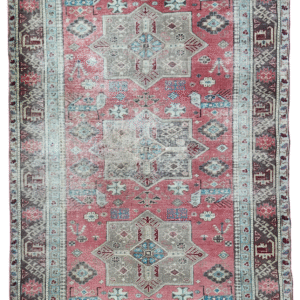 Vintage Turkish Rug - Earthy Red and Brown Tones